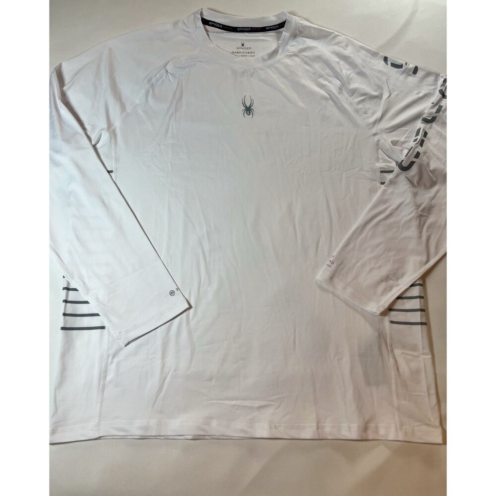 Spyder Men's Long Sleeve T-Shirt Rash Guard Sun Protection Swim Boating Tee XL
